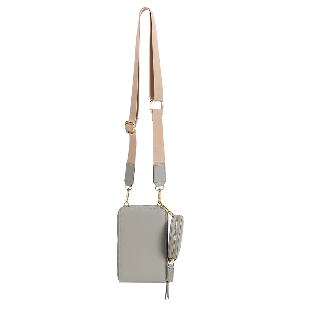 Iris Steel Recycled Vegan Crossbody Bag - FINAL SALE