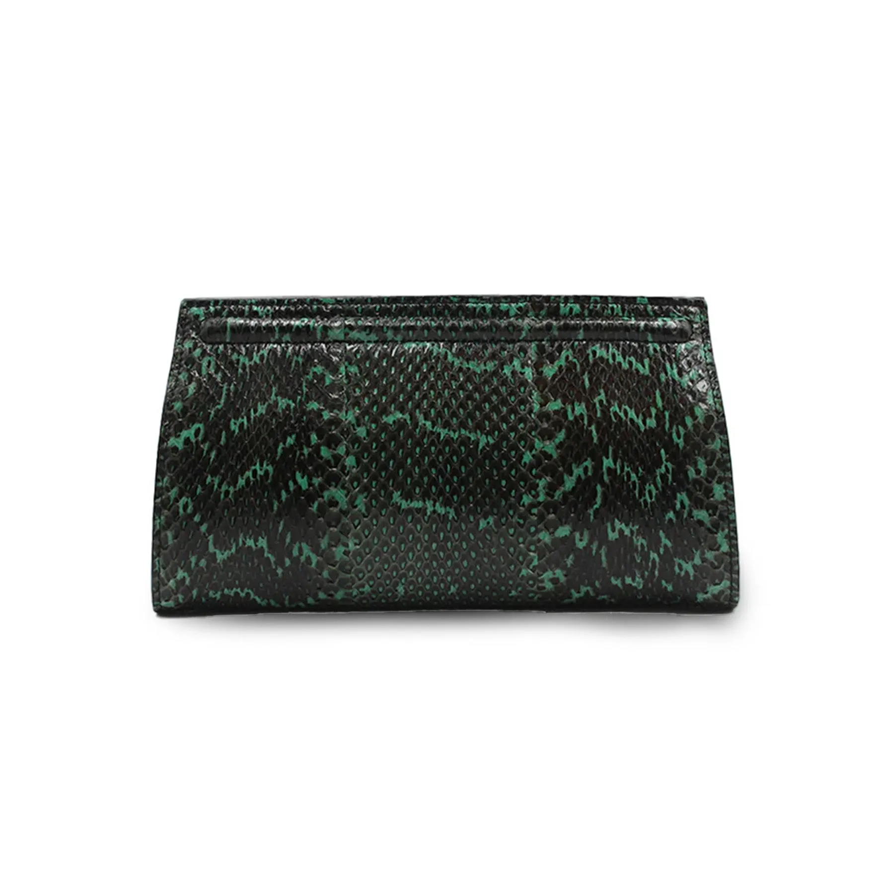 Ivy Clutch in Purple and Green Water Snake