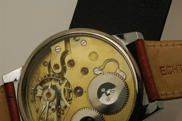 IWC pocket watch move Cal52 modified wristwatch 1930's