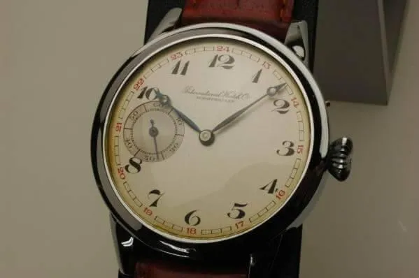 IWC pocket watch move Cal52 modified wristwatch 1930's