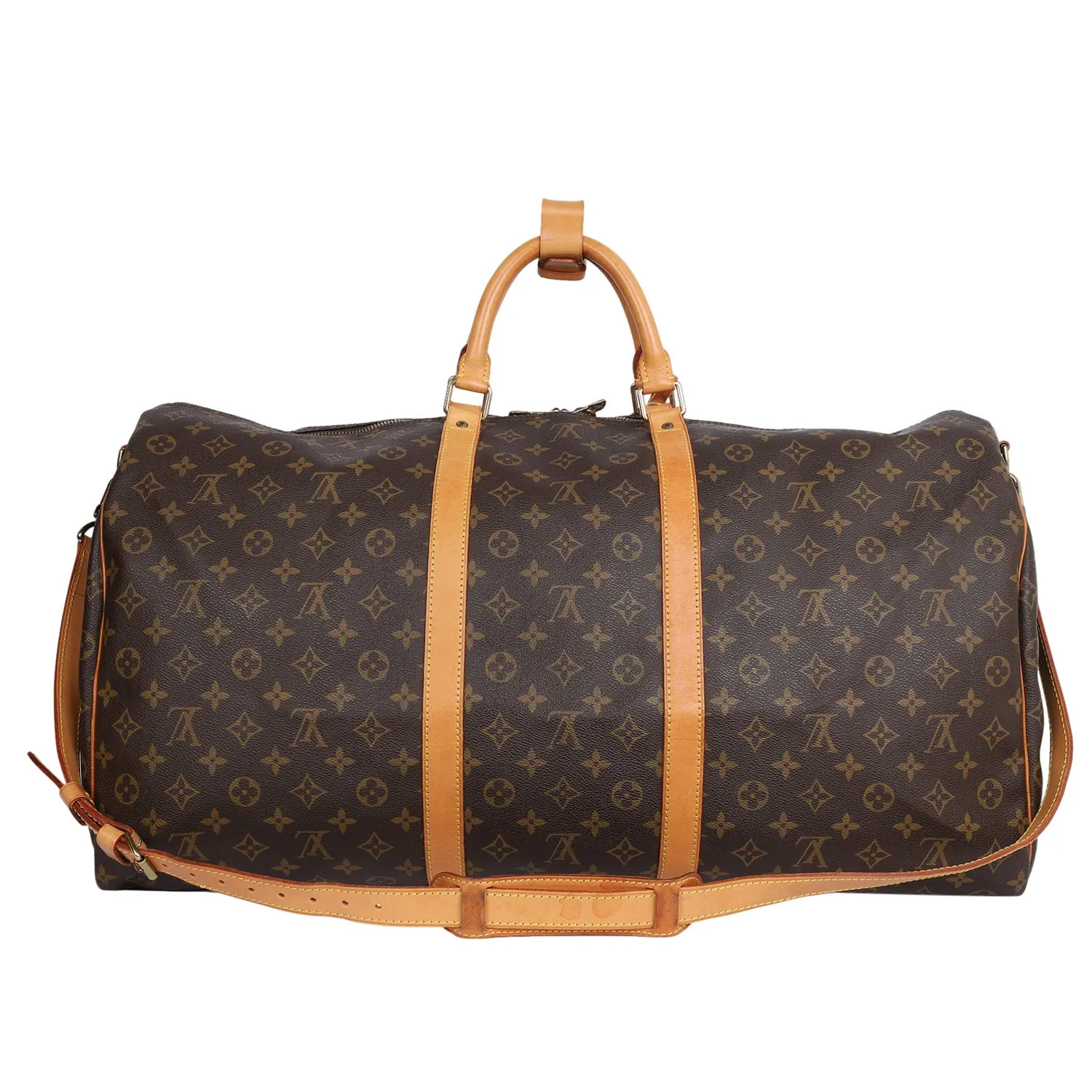 Keepall 60 Monogram Canvas Bandouliere Duffle (Authentic Pre-Owned)