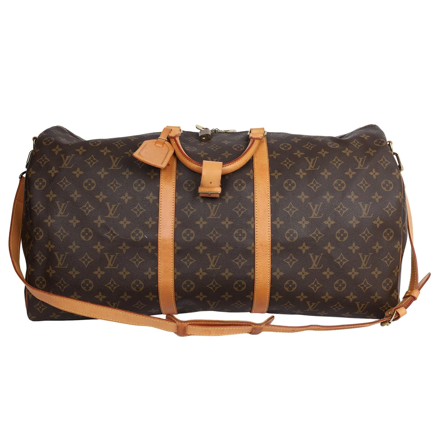 Keepall 60 Monogram Canvas Bandouliere Duffle (Authentic Pre-Owned)