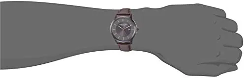 Kenneth Cole New York Men's TRANSPARENCY Stainless Steel Quartz Leather Strap, Brown, 21.4 Casual Watch (Model: KC50560003)