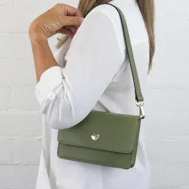 Lily leather crossbody shoulder bag