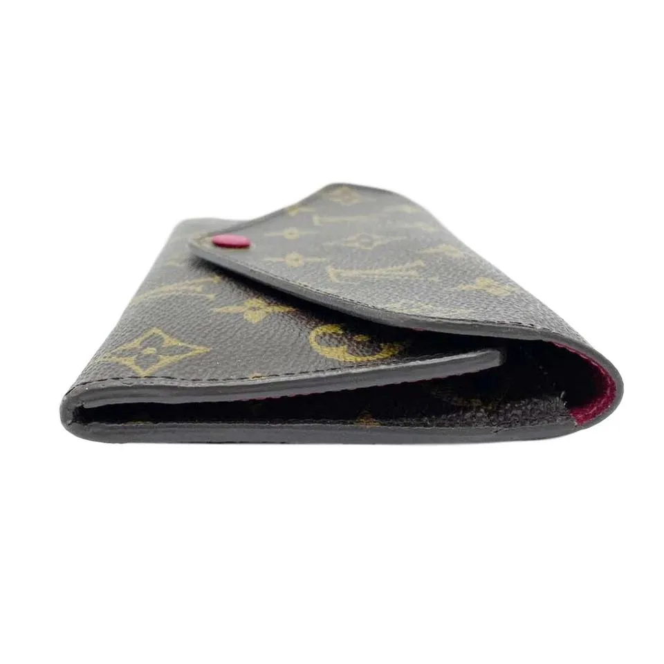 Louis Vuitton Brown Josephine Fuchsia Monogram Wallet