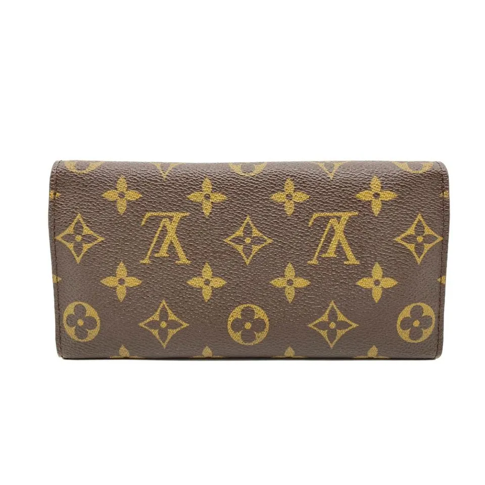 Louis Vuitton Brown Josephine Fuchsia Monogram Wallet