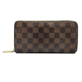 Louis Vuitton Brown Zippy Damier Ebene Wallet