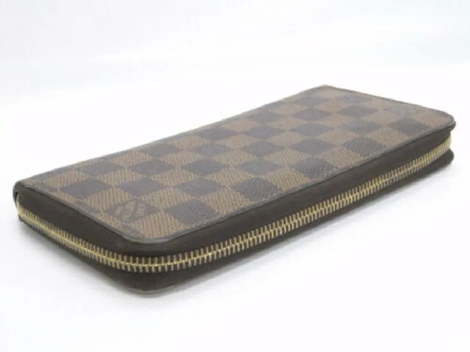 Louis Vuitton Brown Zippy Long N60015 Damier Wallet