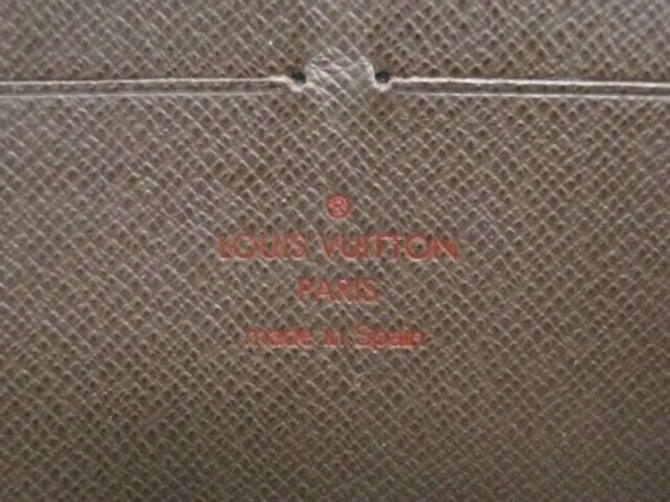 Louis Vuitton Brown Zippy Long N60015 Damier Wallet