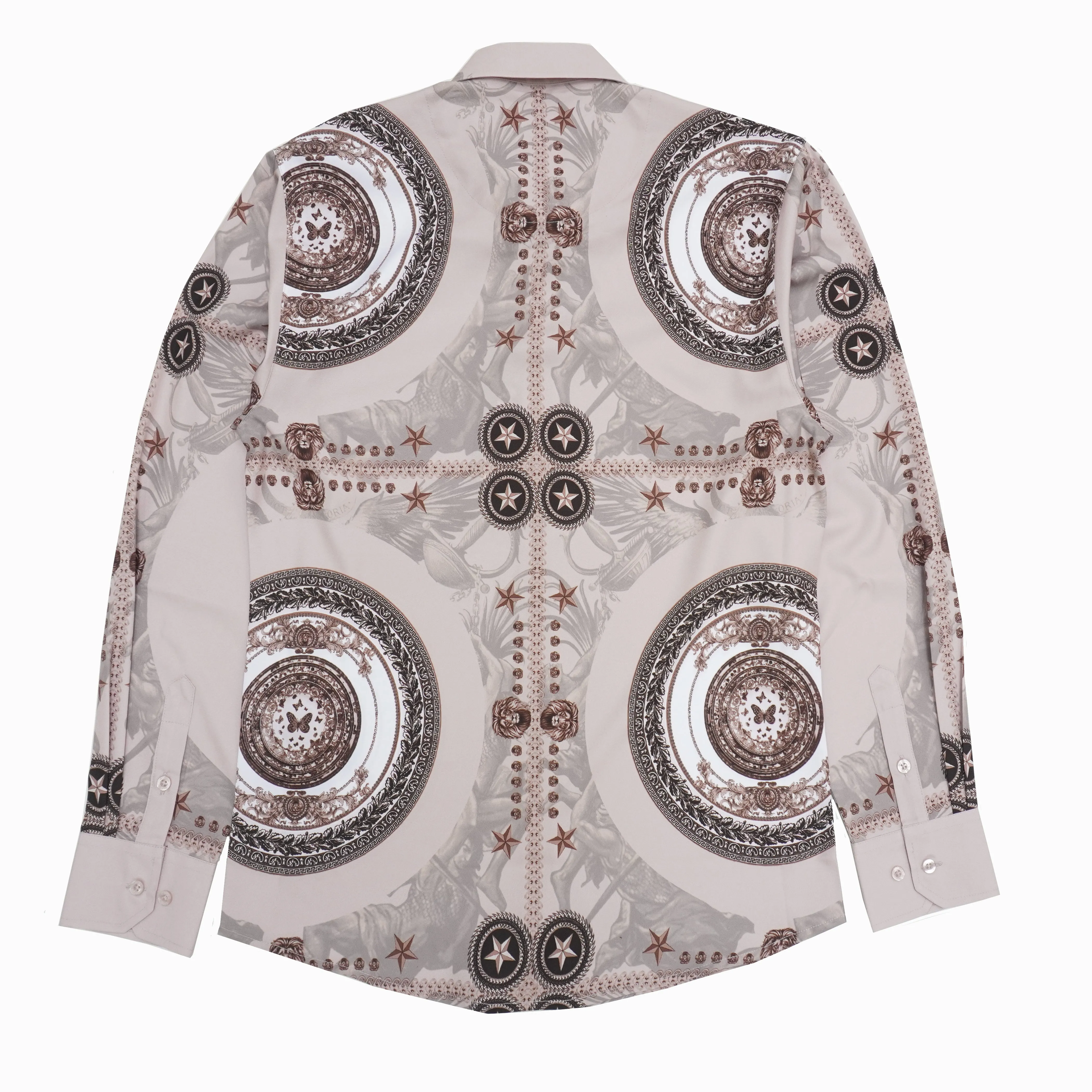 M1831 Barbato Printed Shirt - Khaki