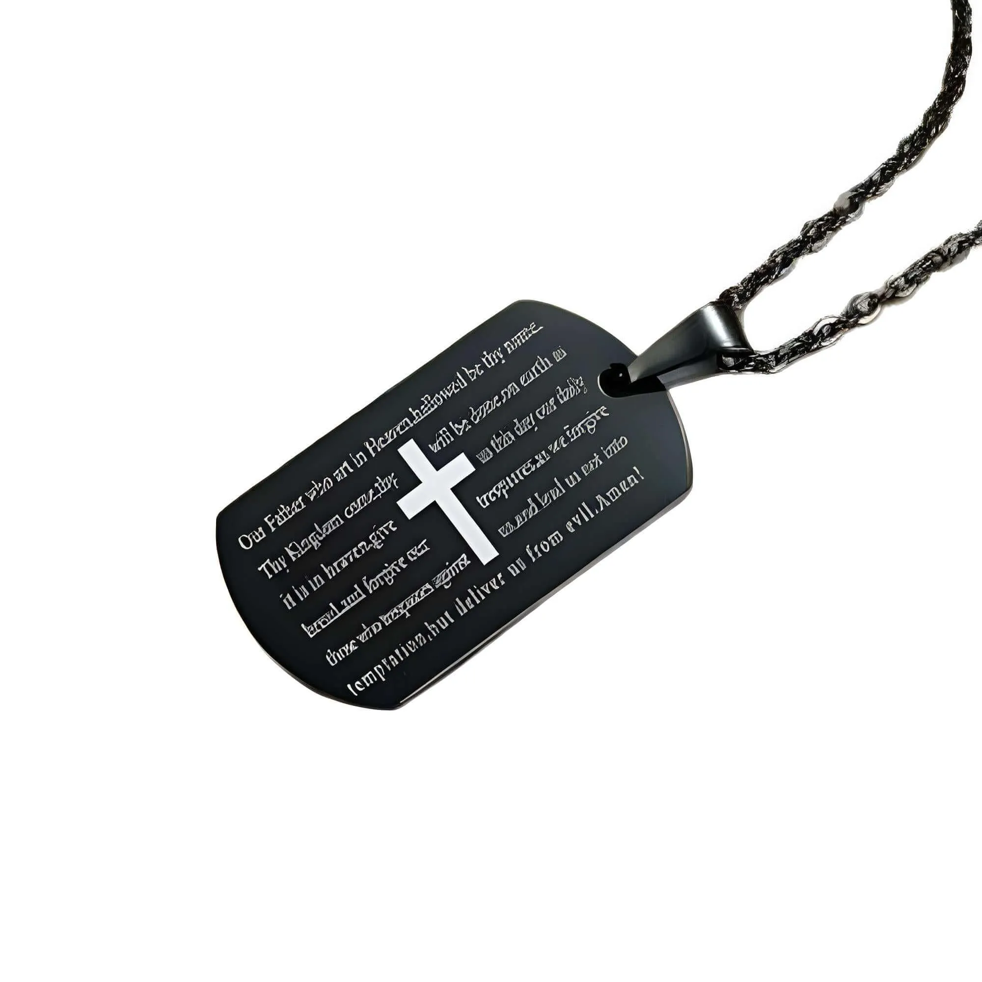 Men's Dog Tag Pendant Necklace With Free Engraving!