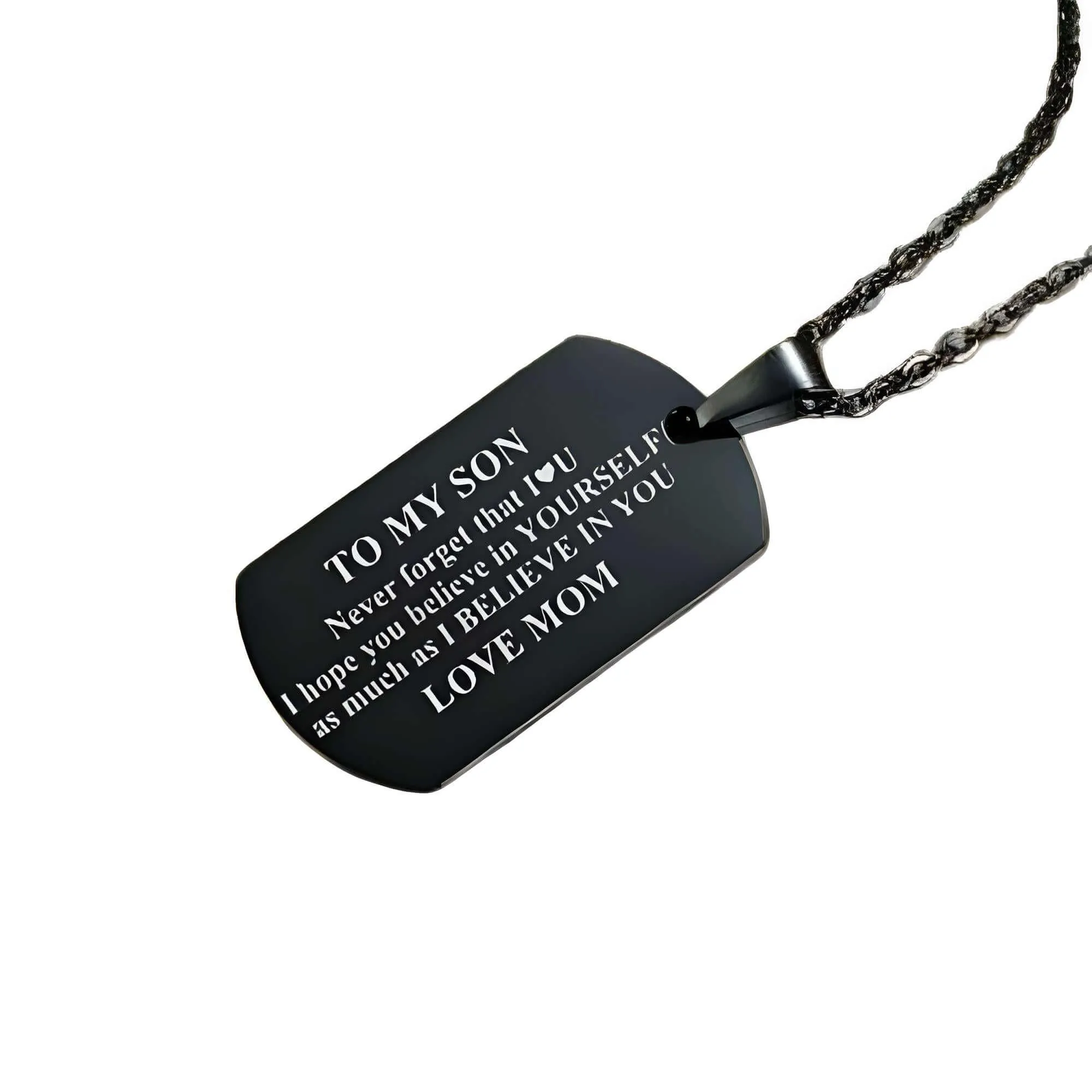 Men's Dog Tag Pendant Necklace With Free Engraving!