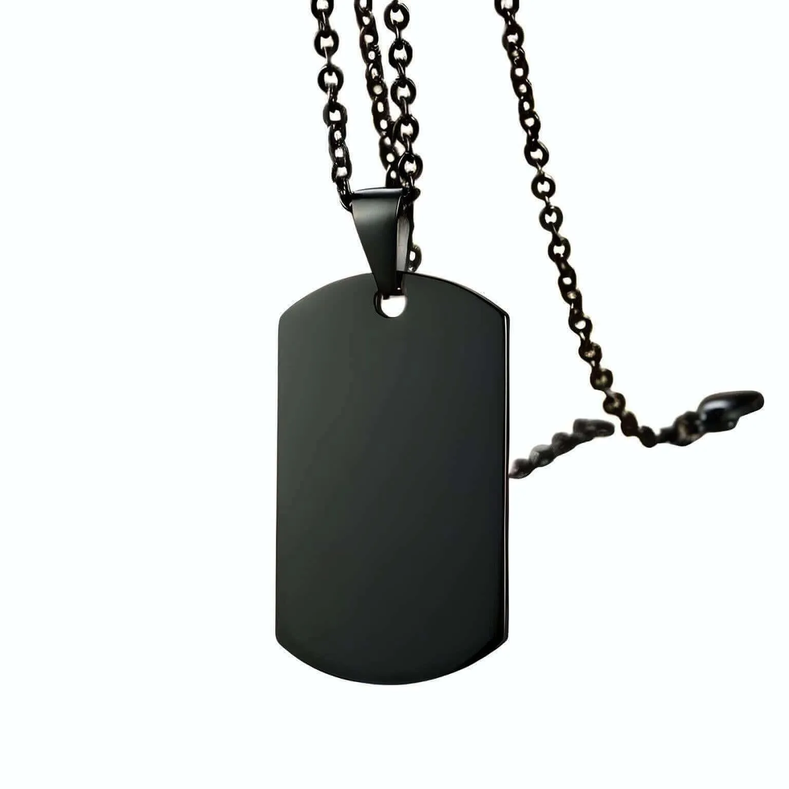 Men's Dog Tag Pendant Necklace With Free Engraving!