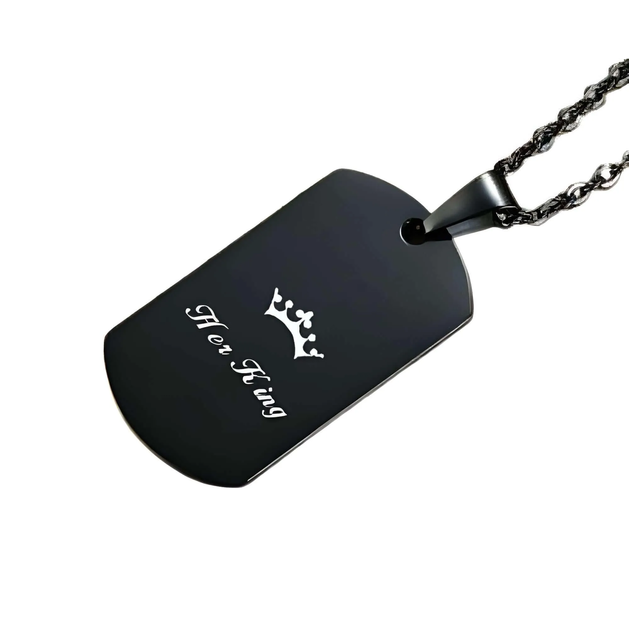 Men's Dog Tag Pendant Necklace With Free Engraving!