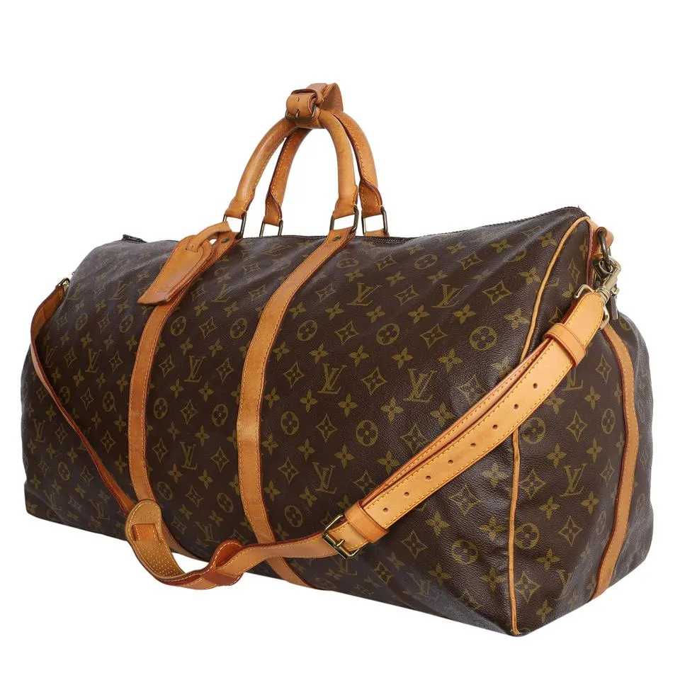 Monogram Keepall 60 Bandouliere (Authentic Pre-Owned)