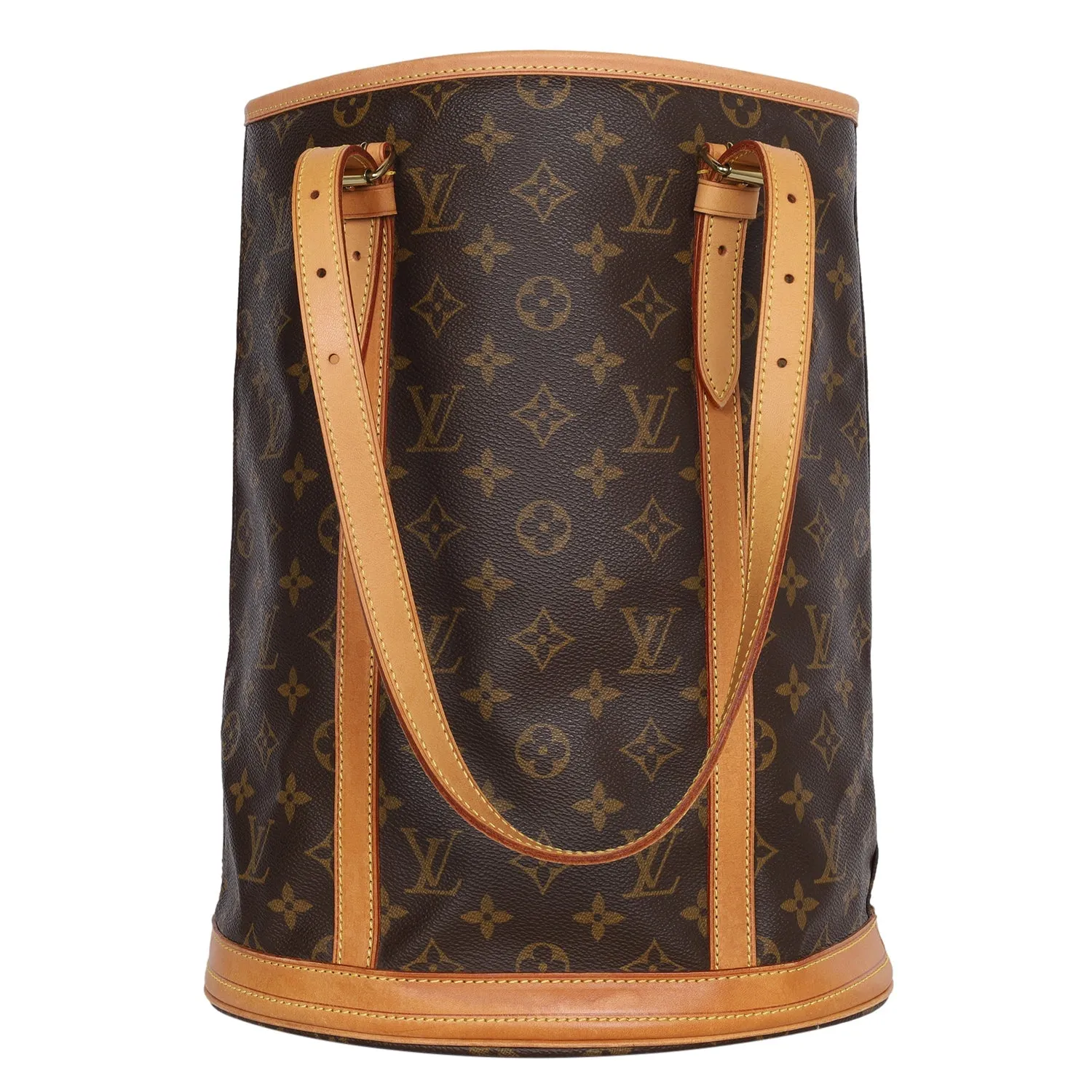 Monogram Leather Bucket GM Tote (Authentic Pre-Owned)