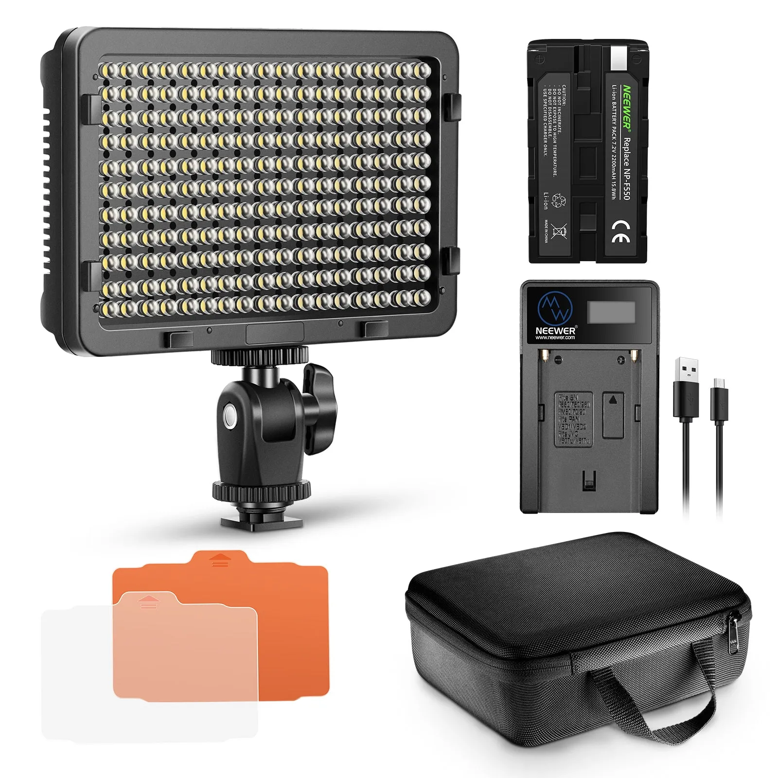 NEEWER 176S Bi-Color LED Panel Light Kit