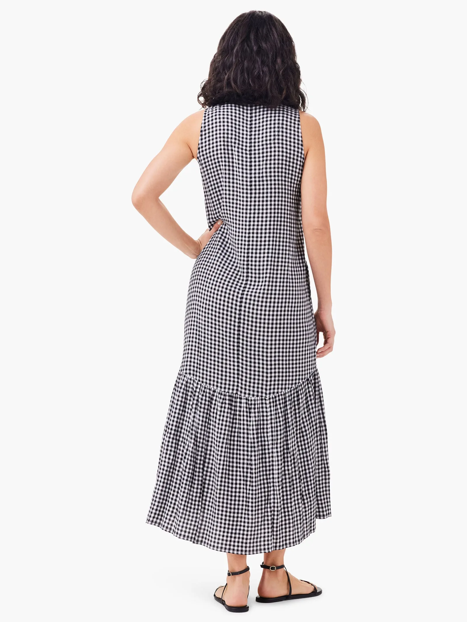 Nic   Zoe Drapey Gingham Dress