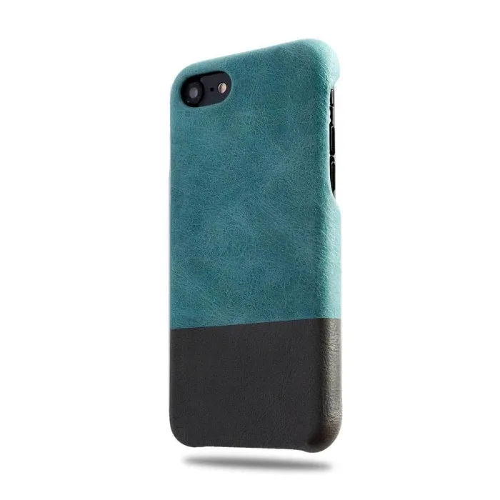 Ocean Blue & Pebble Grey iPhone SE 2 (2020) / iPhone 8 / iPhone 7 Leather Case