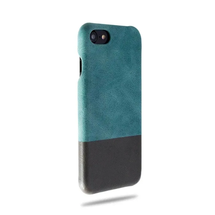 Ocean Blue & Pebble Grey iPhone SE 2 (2020) / iPhone 8 / iPhone 7 Leather Case