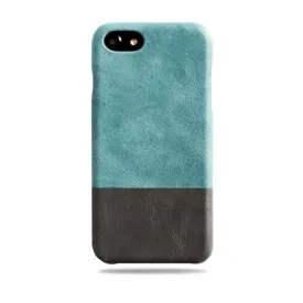 Ocean Blue & Pebble Grey iPhone SE 2 (2020) / iPhone 8 / iPhone 7 Leather Case