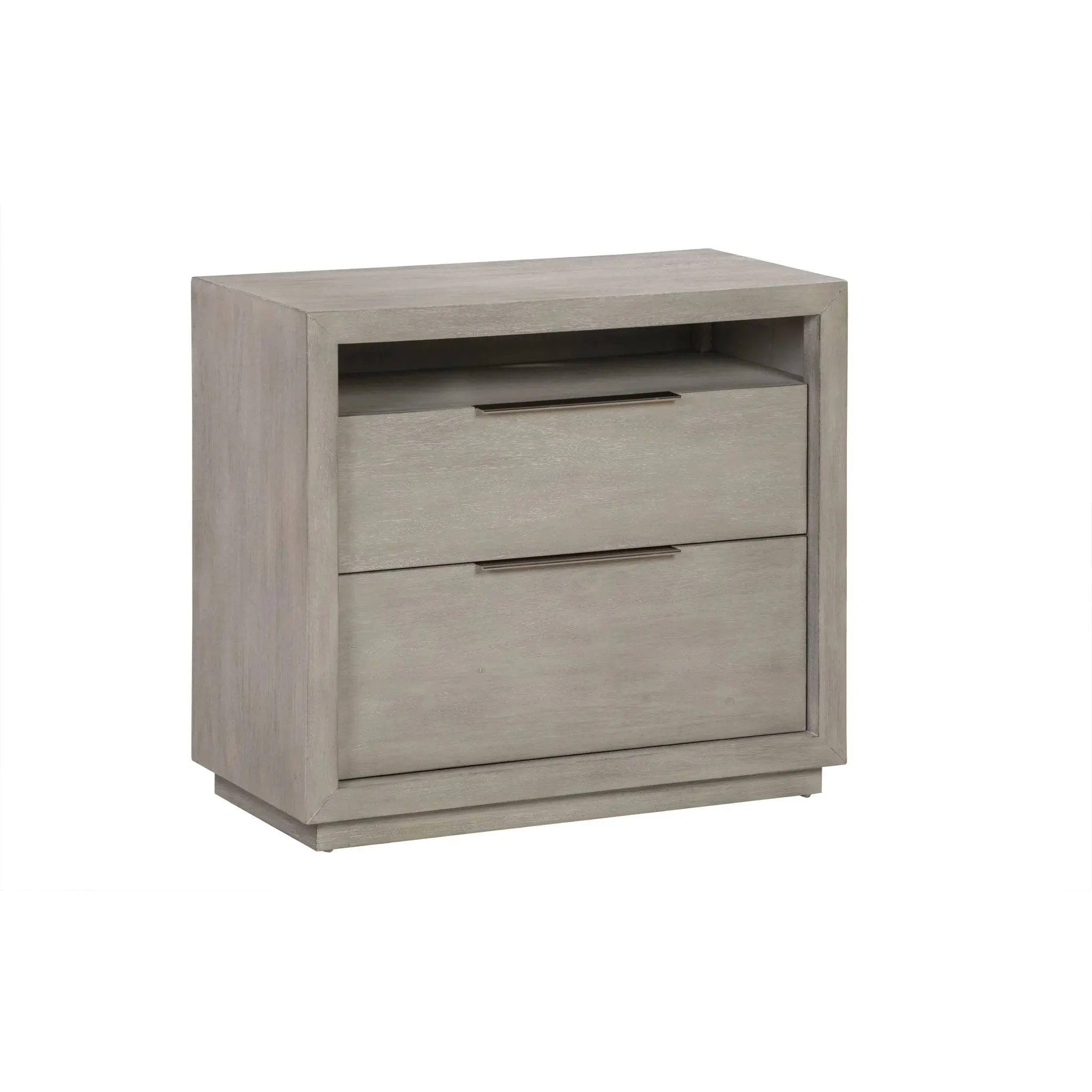 Oyster Bay Fog 2-Drawer 32" Nightstand