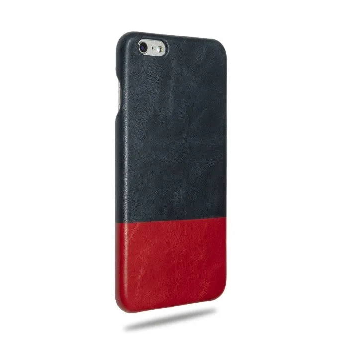 Peacock Blue & Crimson Red iPhone 6 Plus / iPhone 6s Plus Leather Case