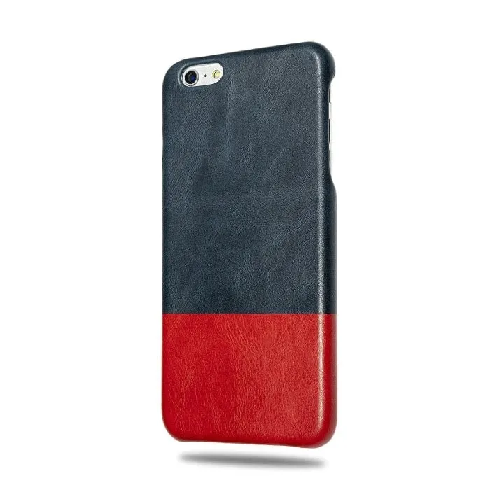 Peacock Blue & Crimson Red iPhone 6 Plus / iPhone 6s Plus Leather Case