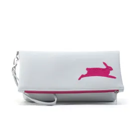 PETA Bunny Vegan Foldover Clutch/Crossbody Bag (Multicolored)