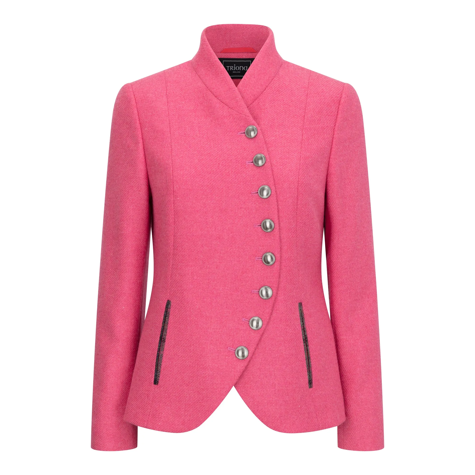 Pink Catherine Curve Tweed Jacket