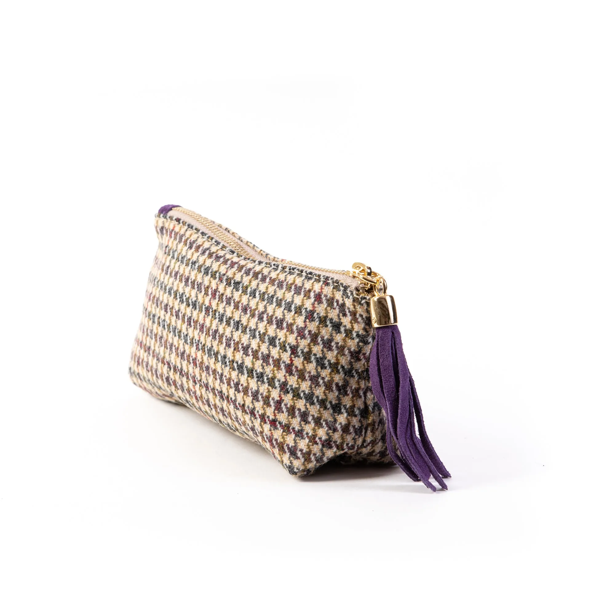 Purple Yorkshire Tweed Mini Clutch Pod