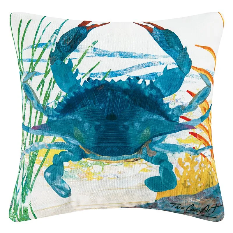 Ranti Coastal Indoor / Outdoor Square Throw Pillow