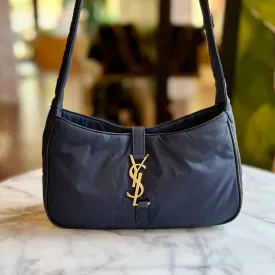 SAINT LAURENT  Navy Blue Econyl Nylon Le 5 A 7 Hobo