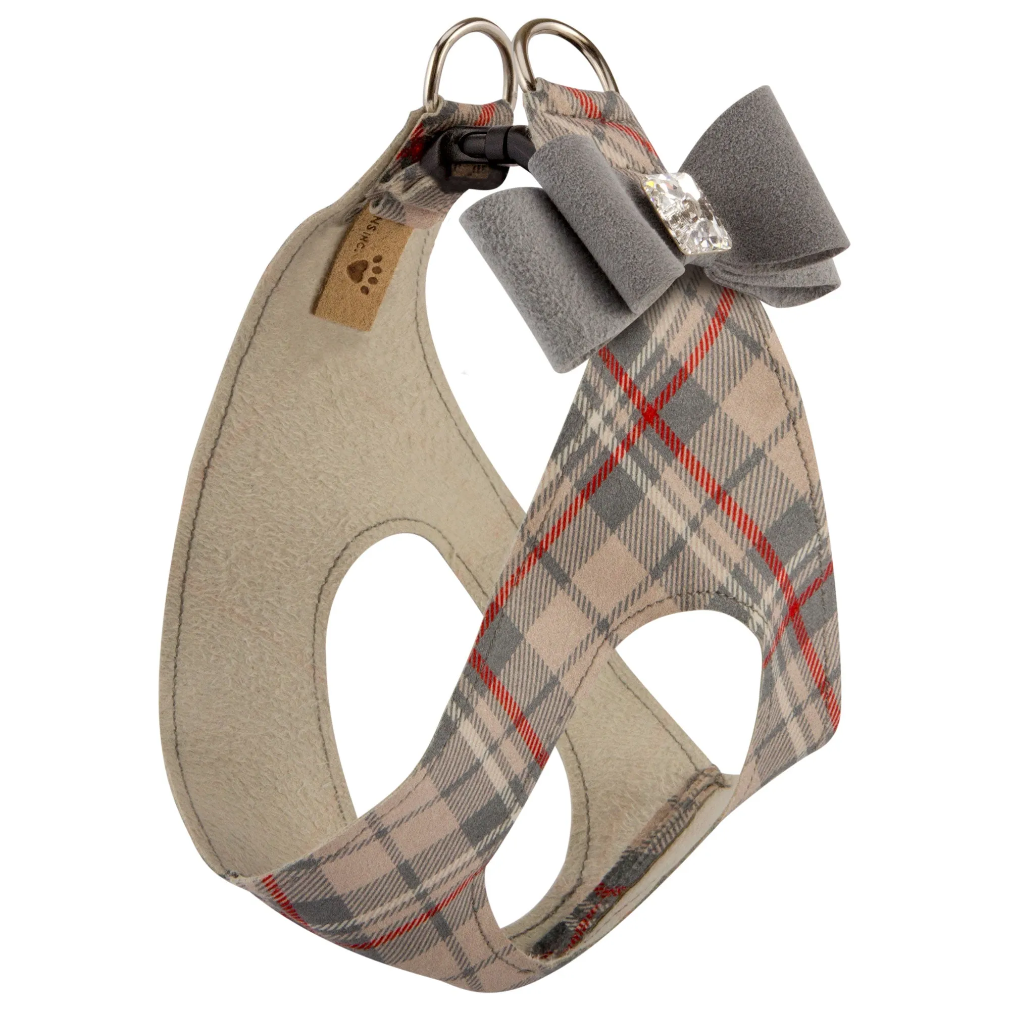 Scotty Plaid Platinum Big Bow Step In Harness