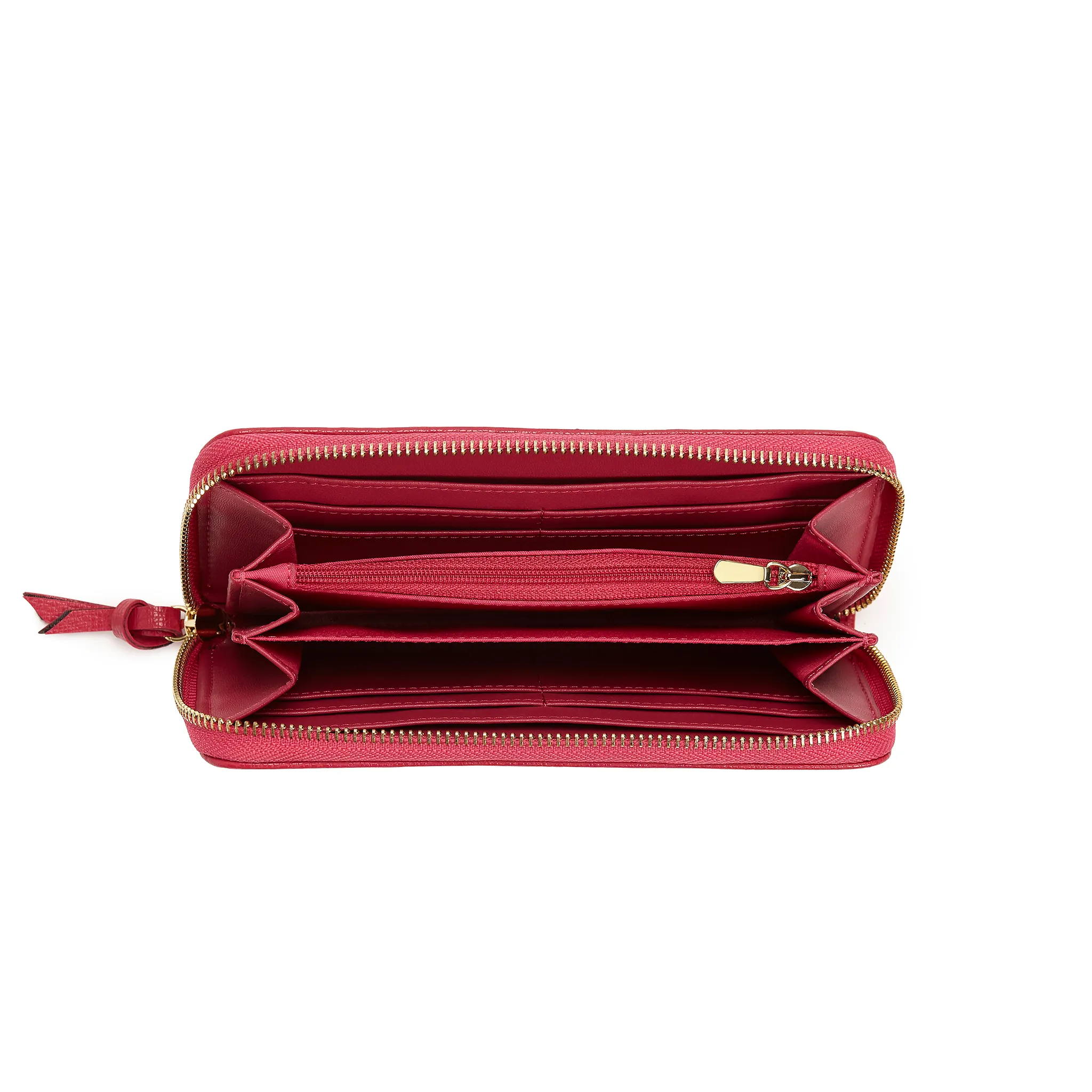 Serene Fushia Vegan Zip Around Wallet