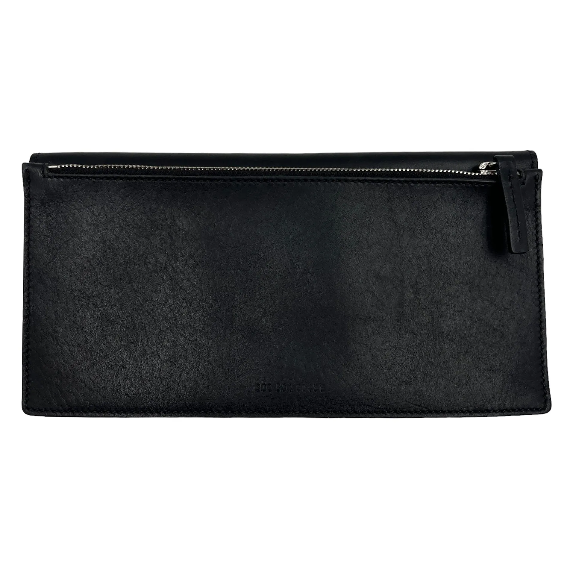 SHINOLA Signature Leather Accordion Clutch - Black