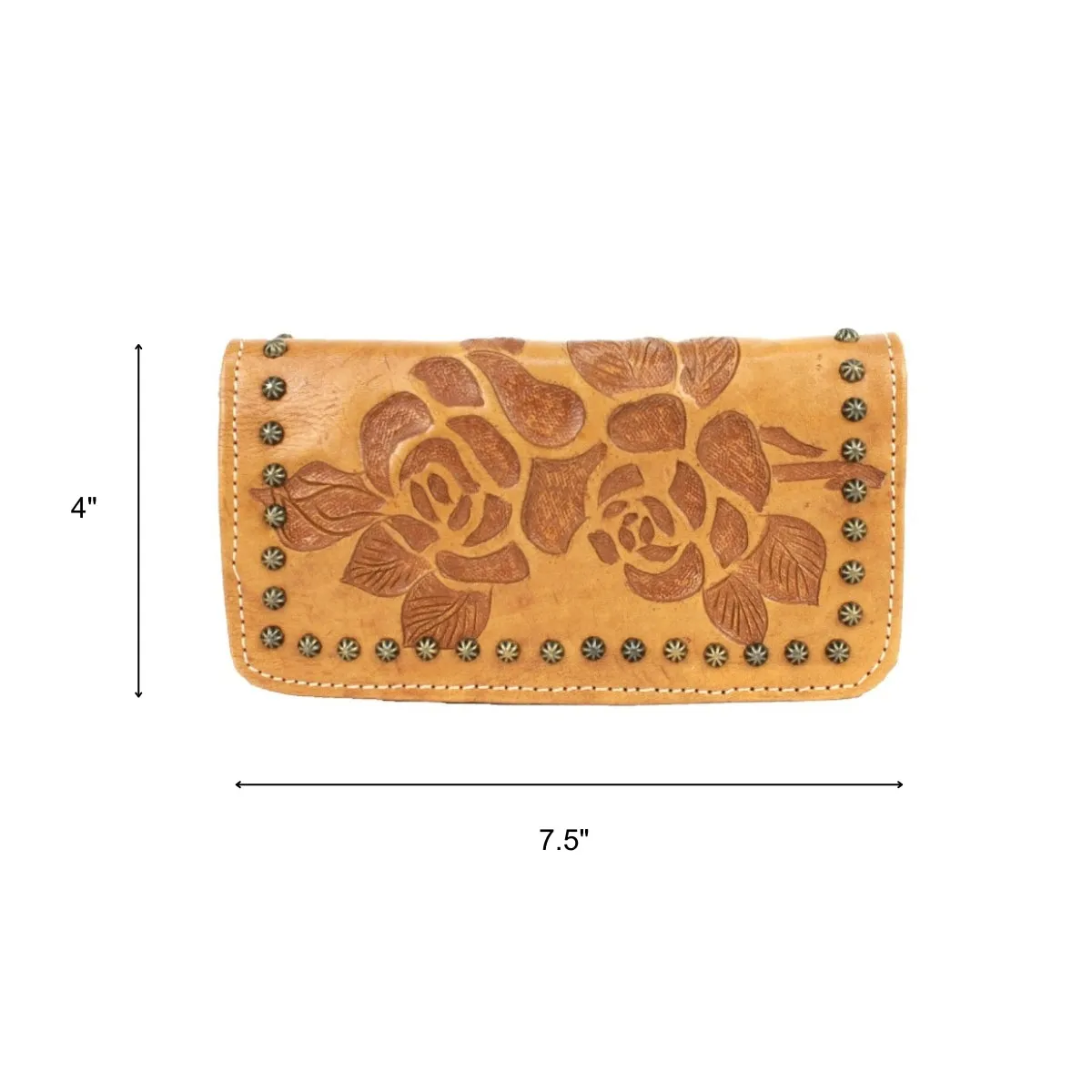 Texas Rose Ladies Tri-Fold Wallet