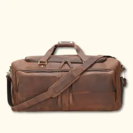 The Homesteader - Western Luxury Leather Duffel Bag