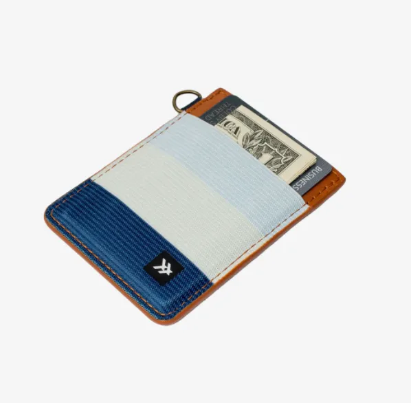 Thread Wallets RFID Secure Leather Vertical Card Wallet