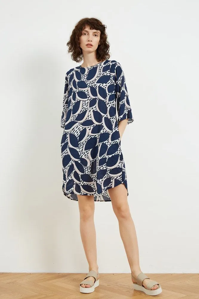 Tirelli Simple Printed Tunic Blue Flora