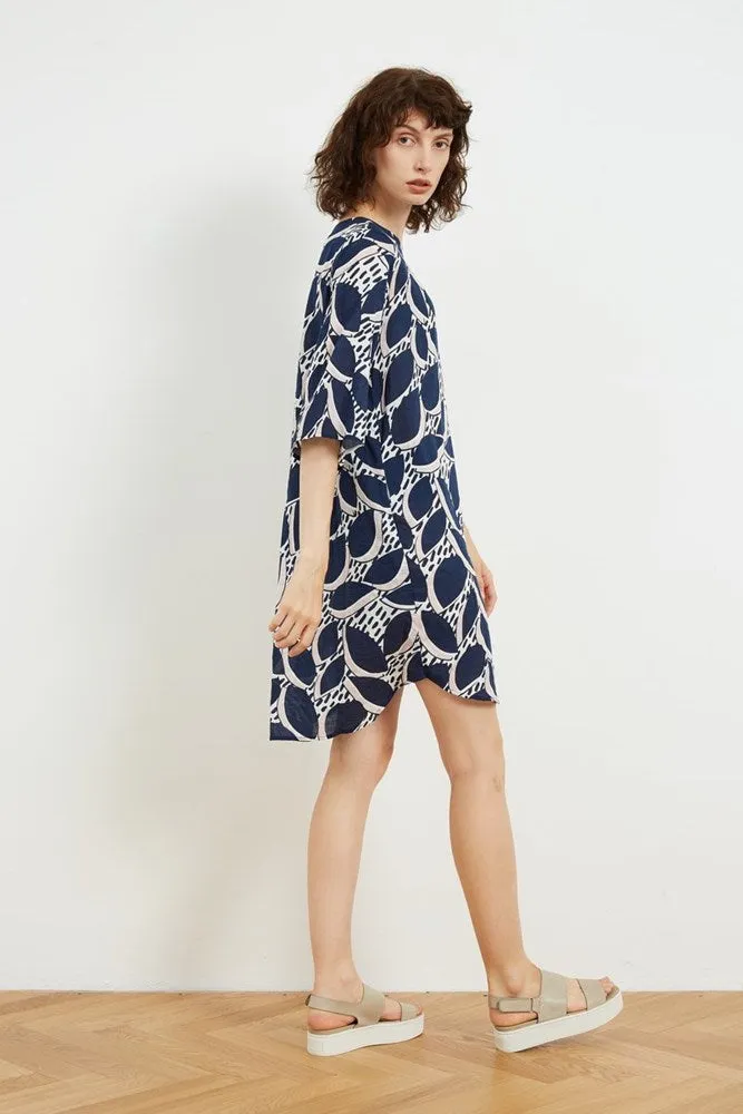 Tirelli Simple Printed Tunic Blue Flora