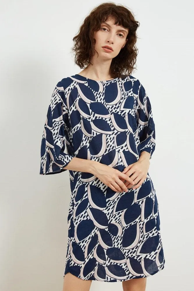 Tirelli Simple Printed Tunic Blue Flora