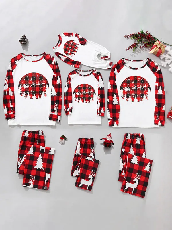 Traditional Christmas Print Matching Family Pyjamas