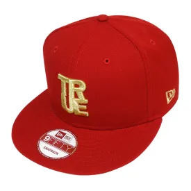 True Logo New Era Snapback Cap Red/Gold