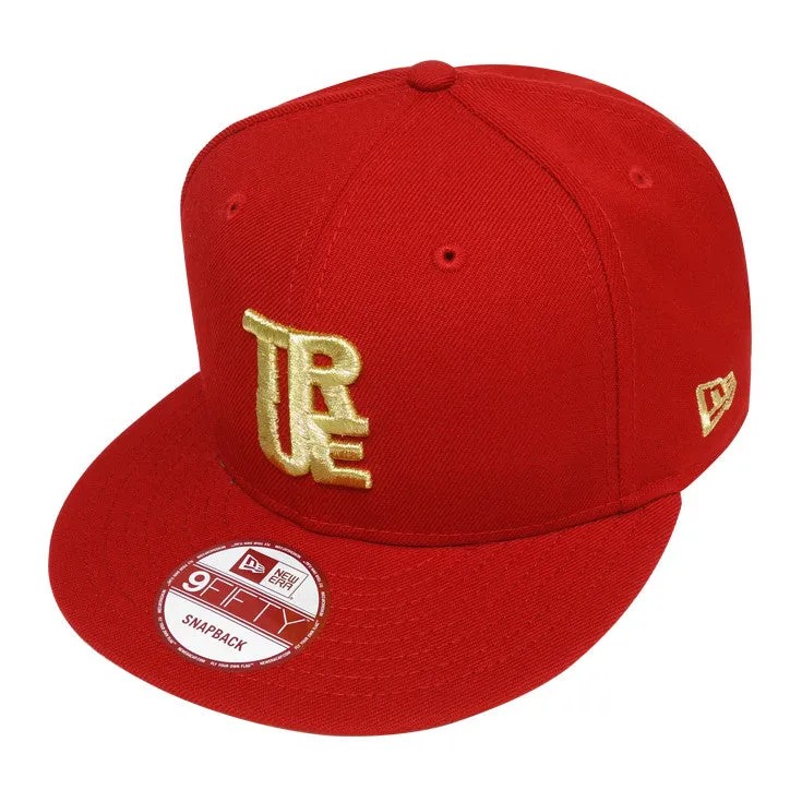 True Logo New Era Snapback Cap Red/Gold