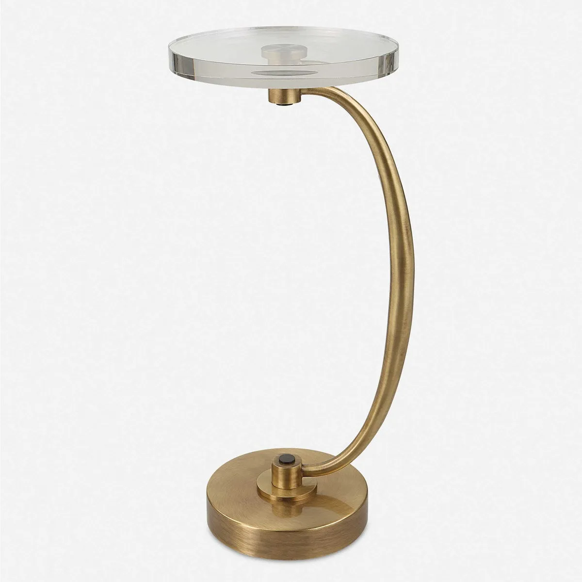 Waveney 12" Brass  Drink Accent Table