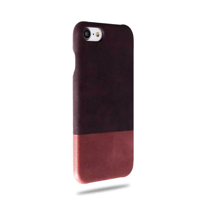 Wine Purple & Rosewood Pink iPhone SE 2 (2020) / iPhone 8 / iPhone 7 Leather Case